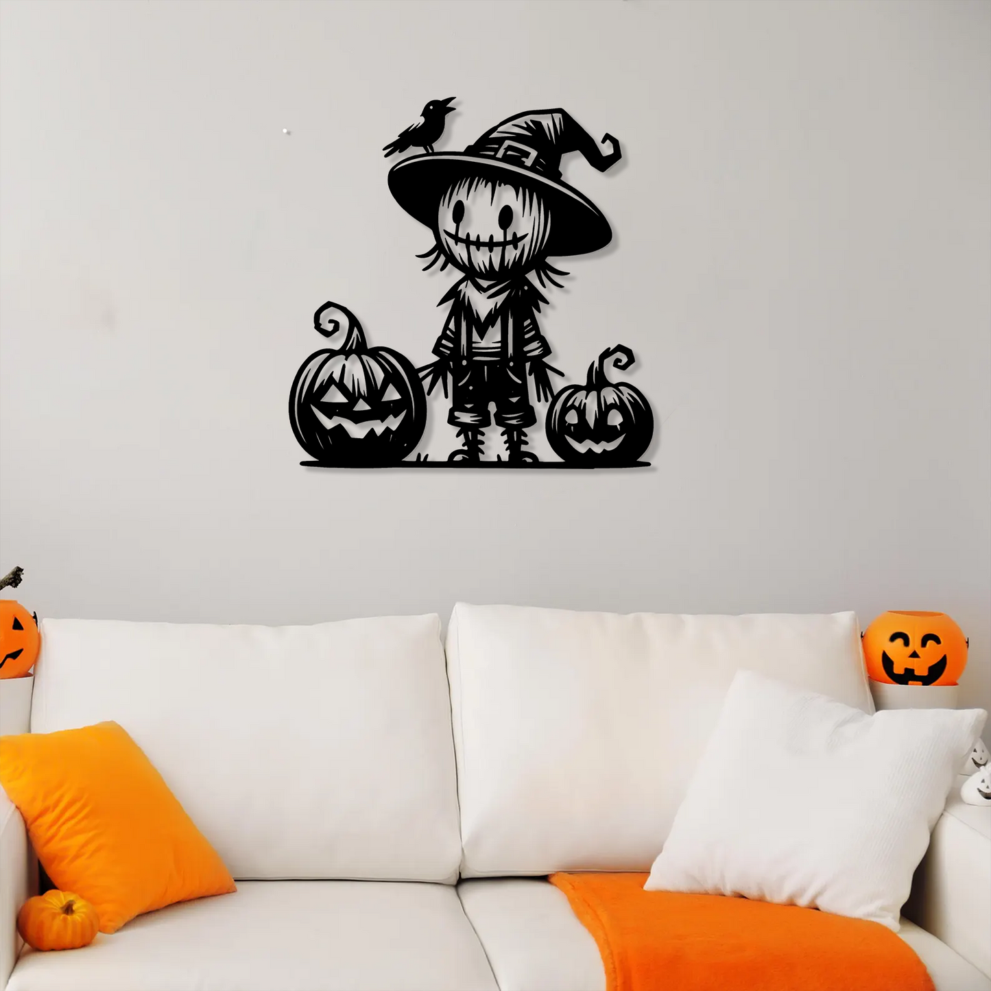 Pumpkin Scarecrow Wall Art