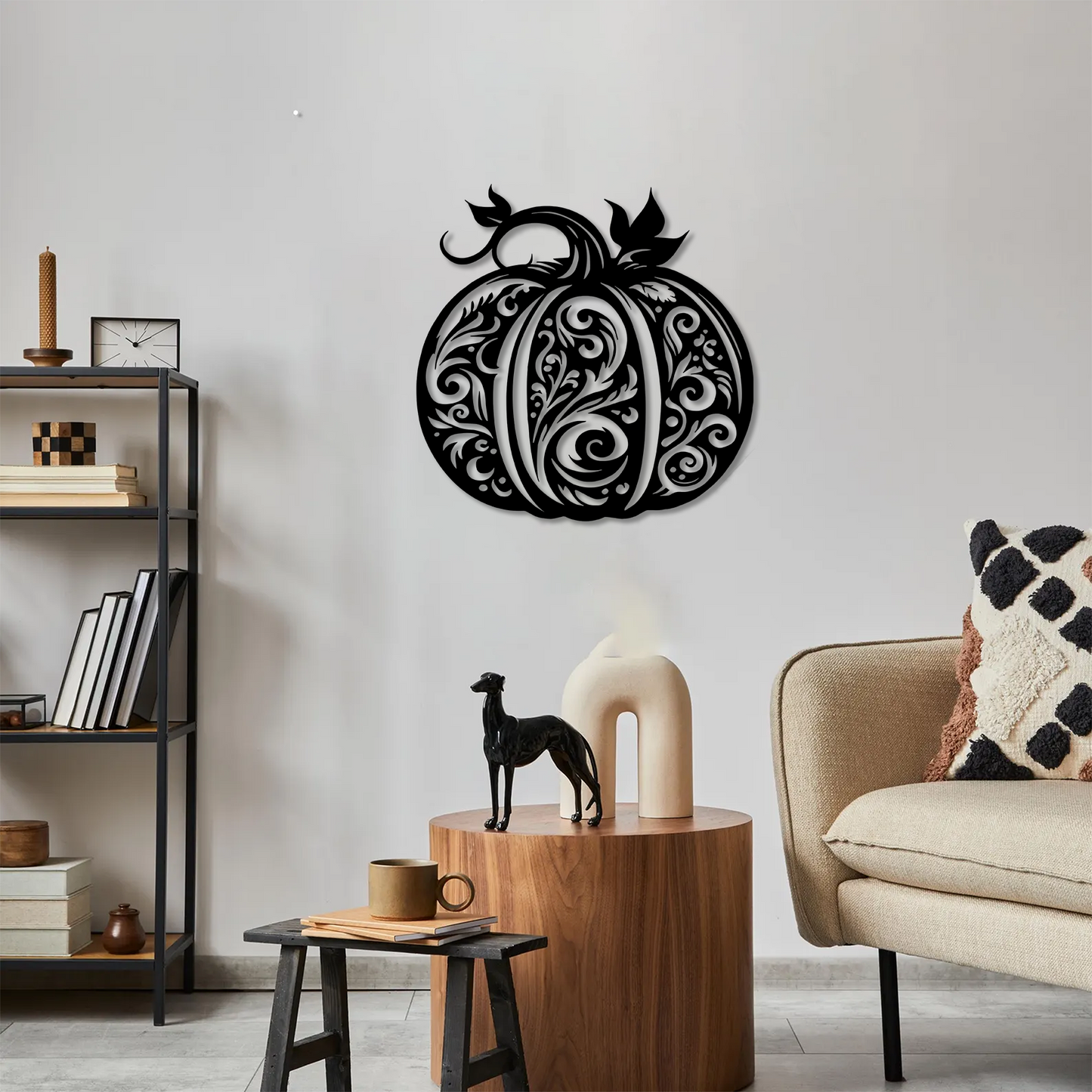 Ornate Pumpkin Wall Art
