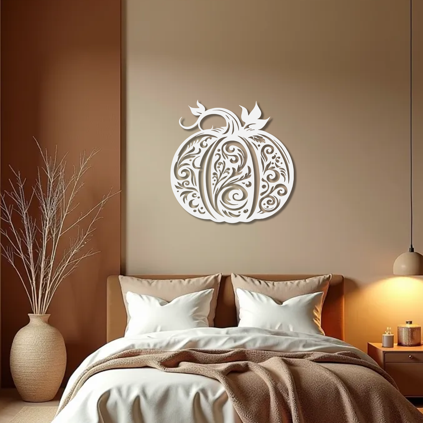Ornate Pumpkin Wall Art