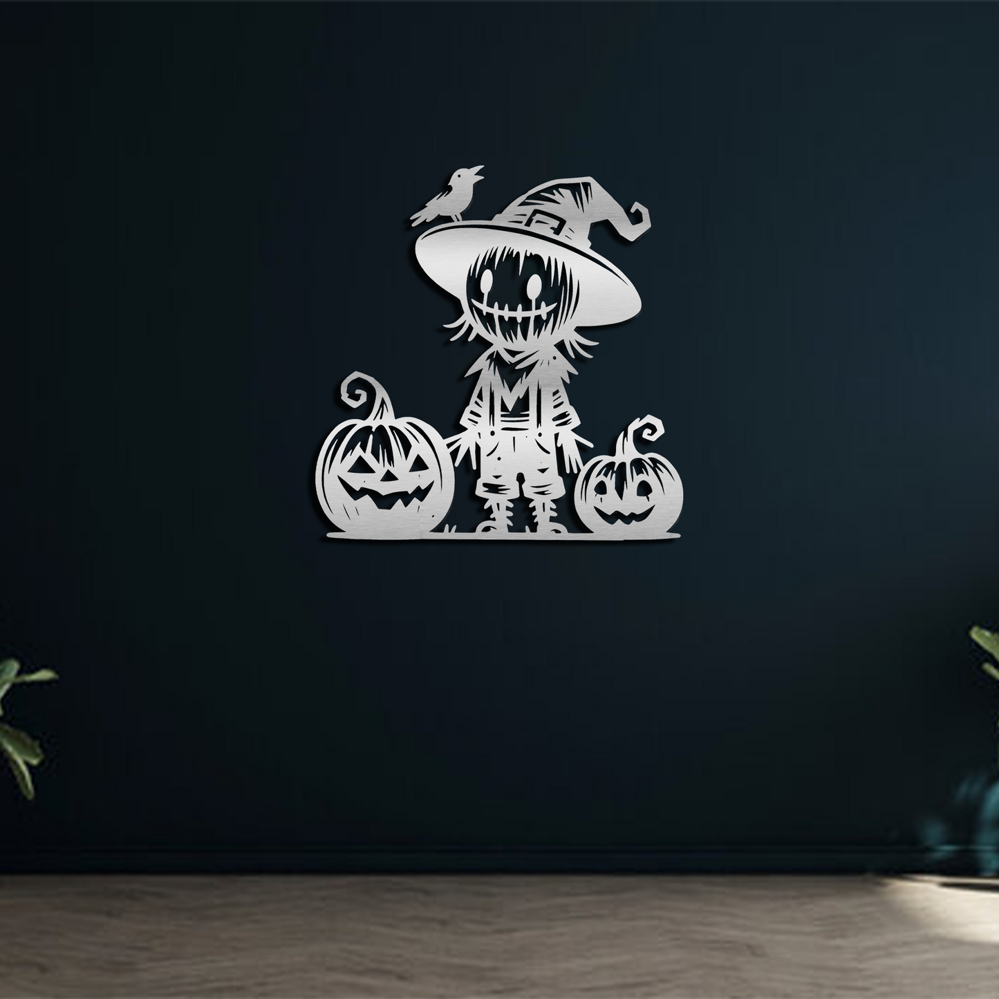 Pumpkin Scarecrow Wall Art