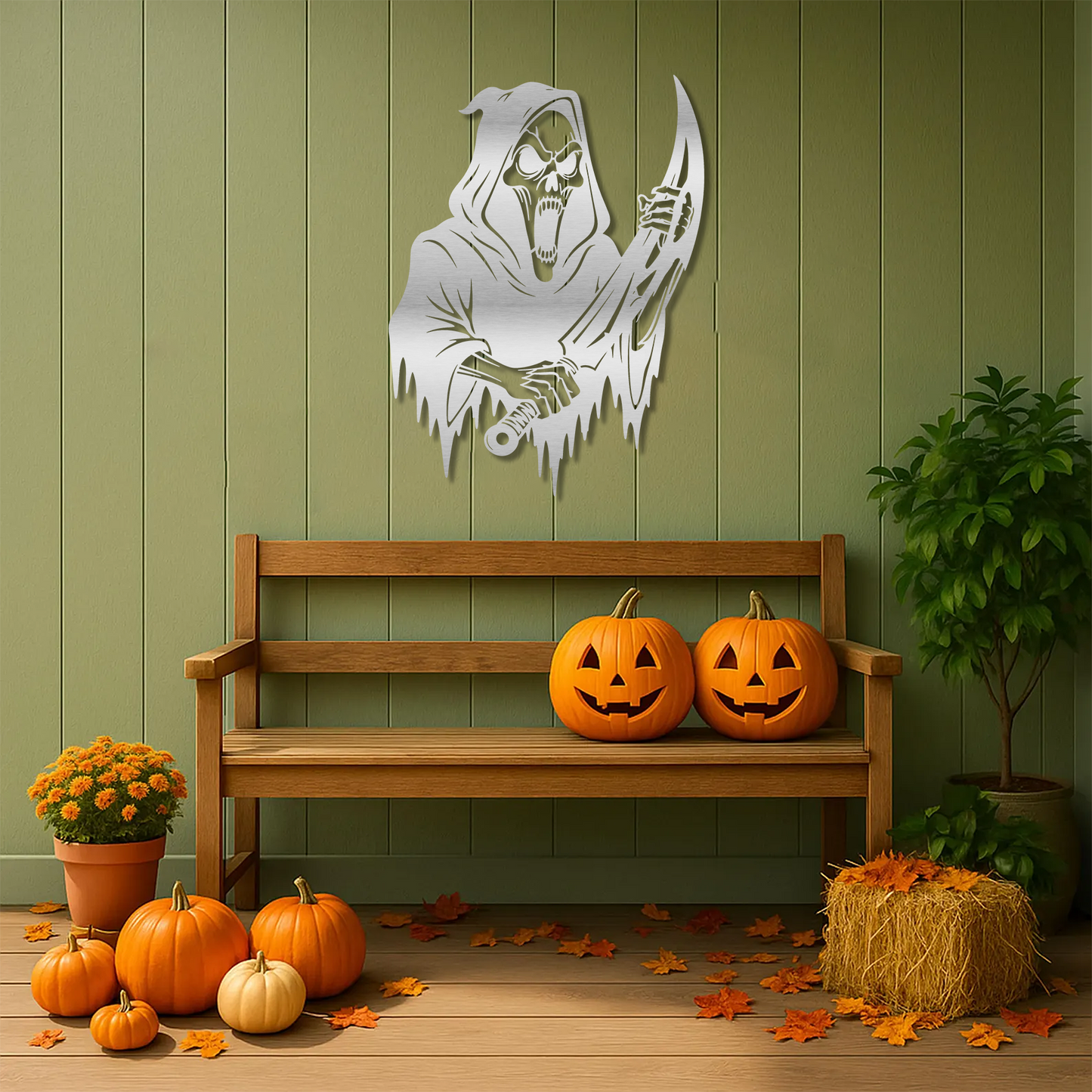 Haunted Reaper Wall Art