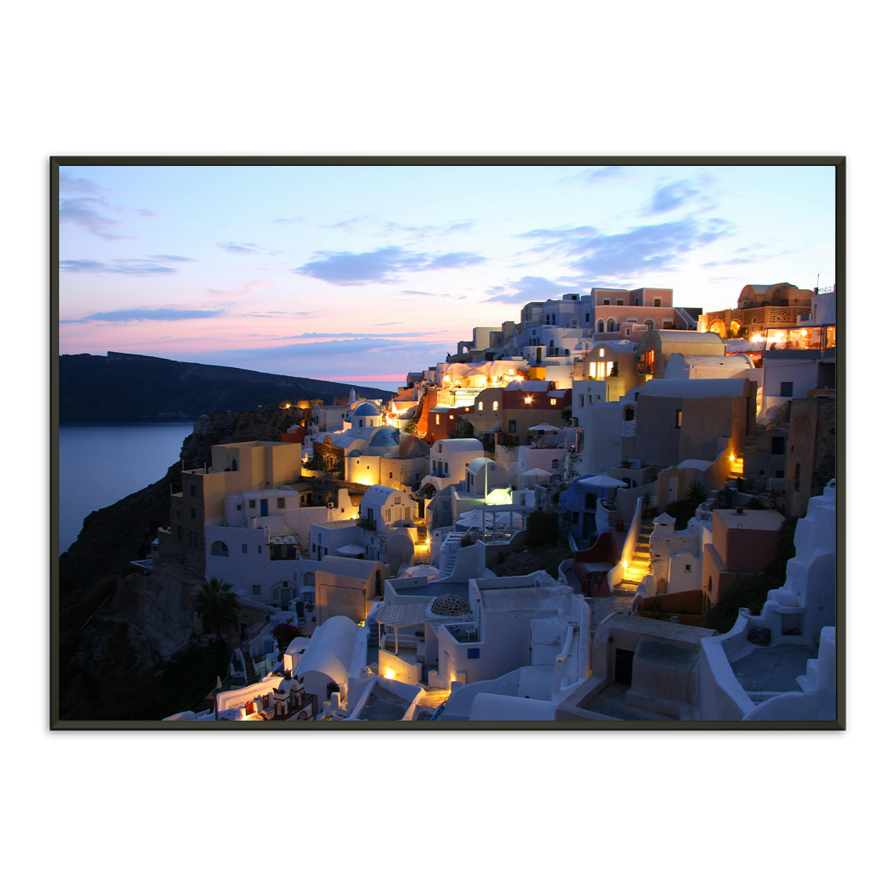 Cliffside Serenity Framed Print