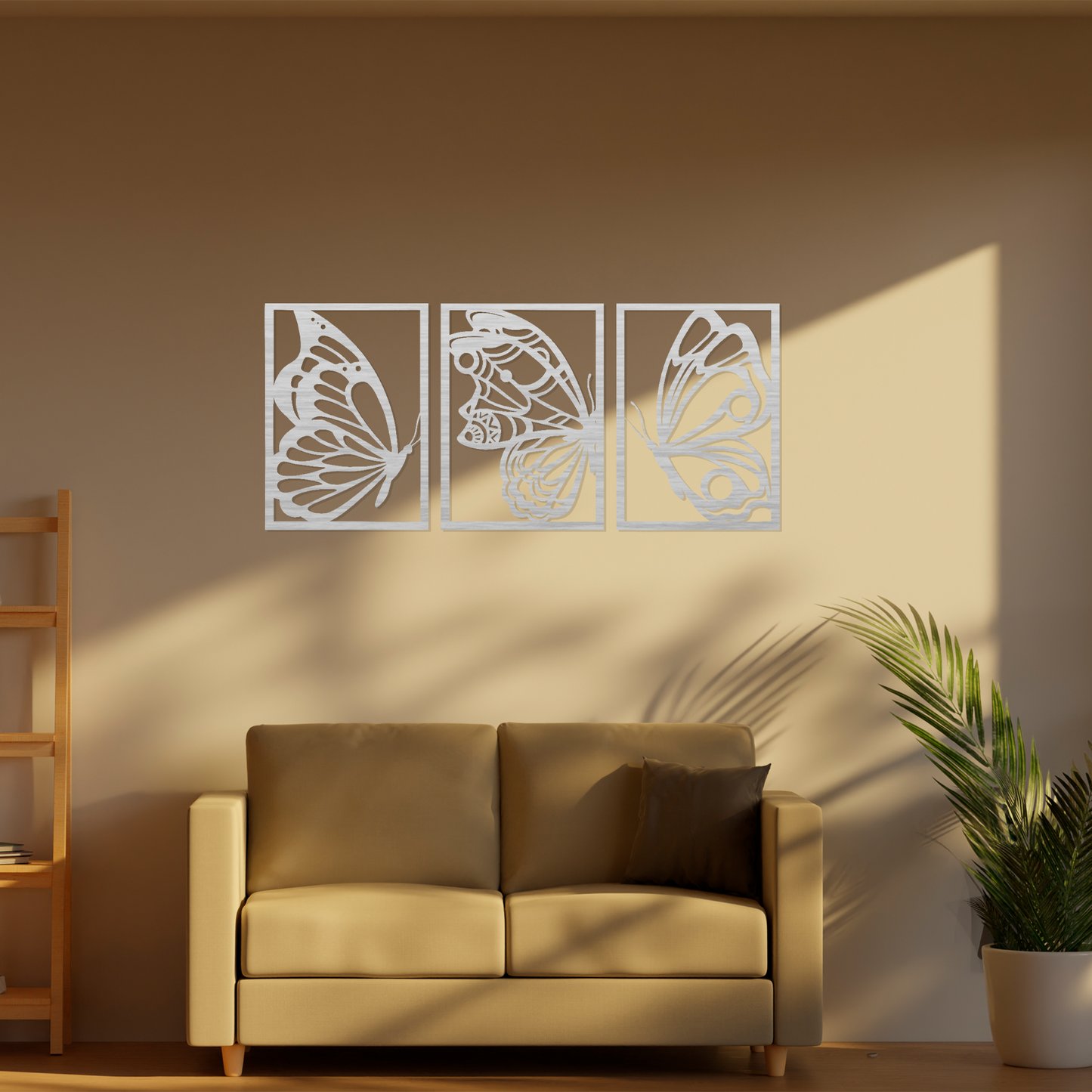 Abstract Butterfly – 3 Piece Wall Art
