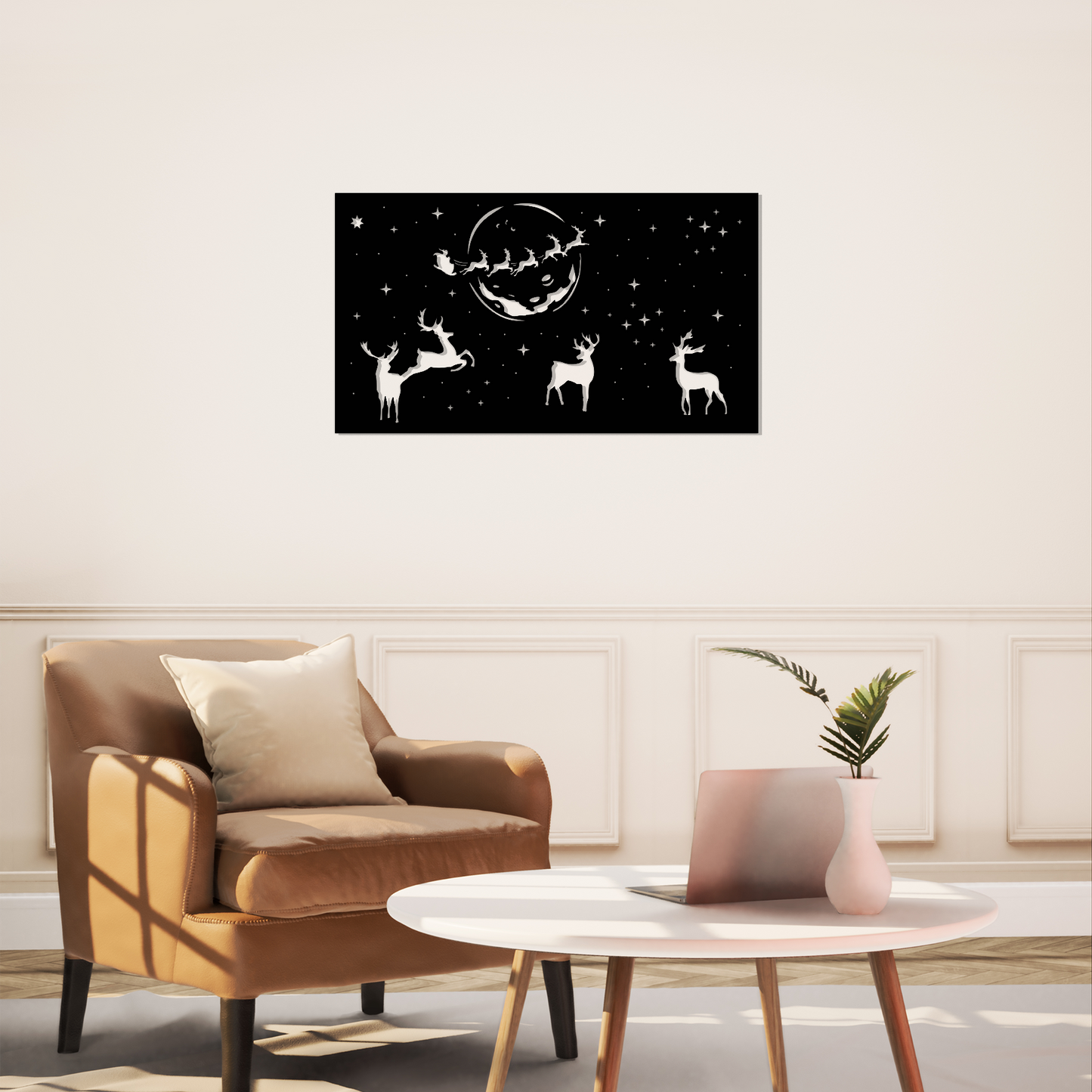 Santa’s Reindeer Wall Art