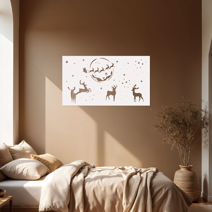 Santa’s Reindeer Wall Art