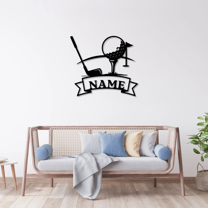 Custom Golf Plaque Wall Art