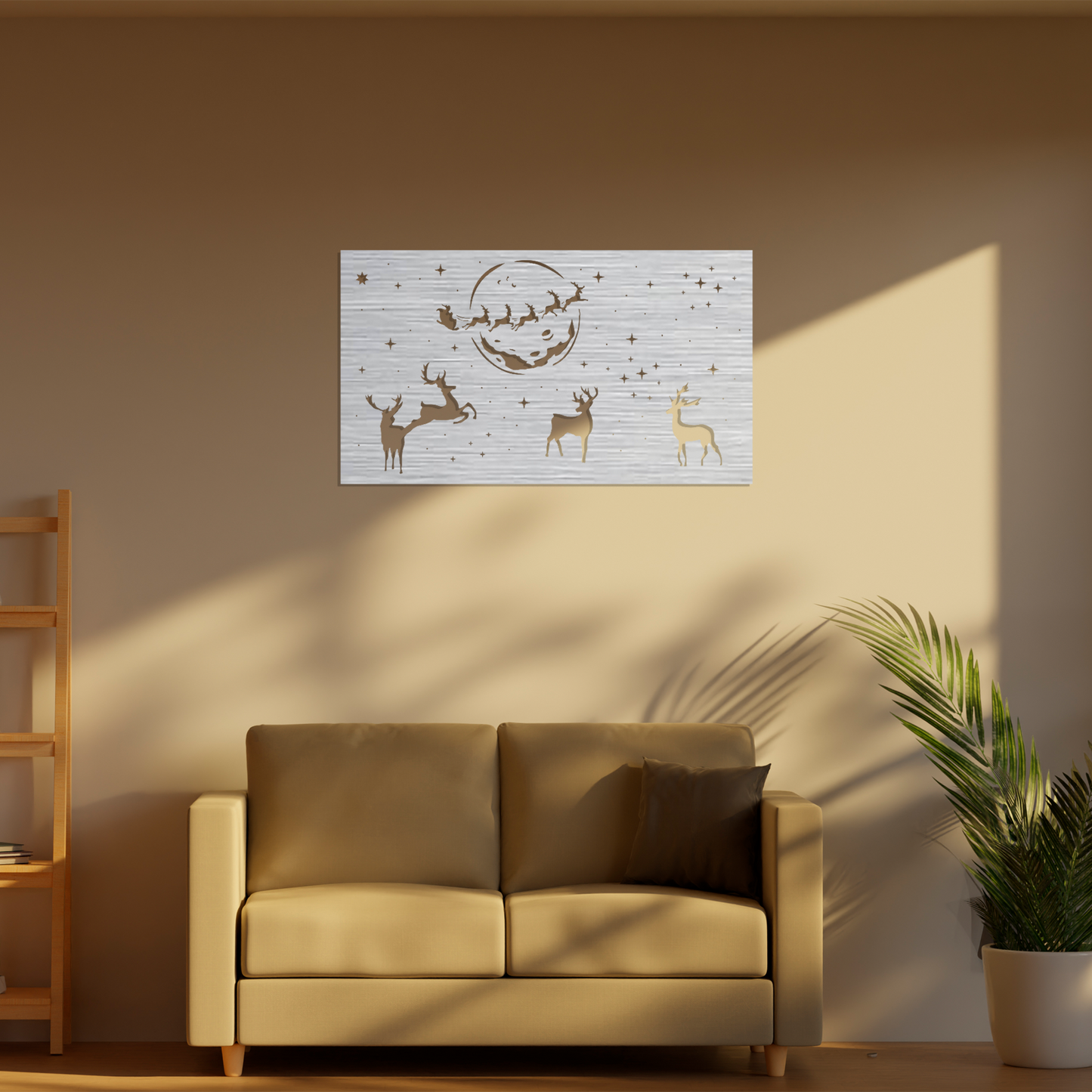 Santa’s Reindeer Wall Art