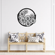 Floral Bloom Circle Wall Art
