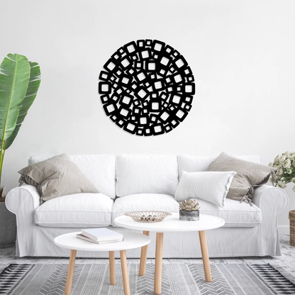 Pixel Orbit Wall Art