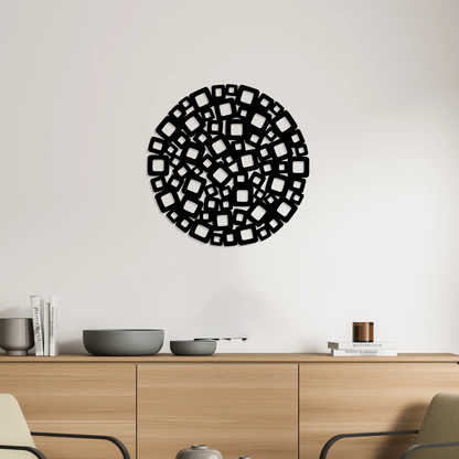 Pixel Orbit Wall Art