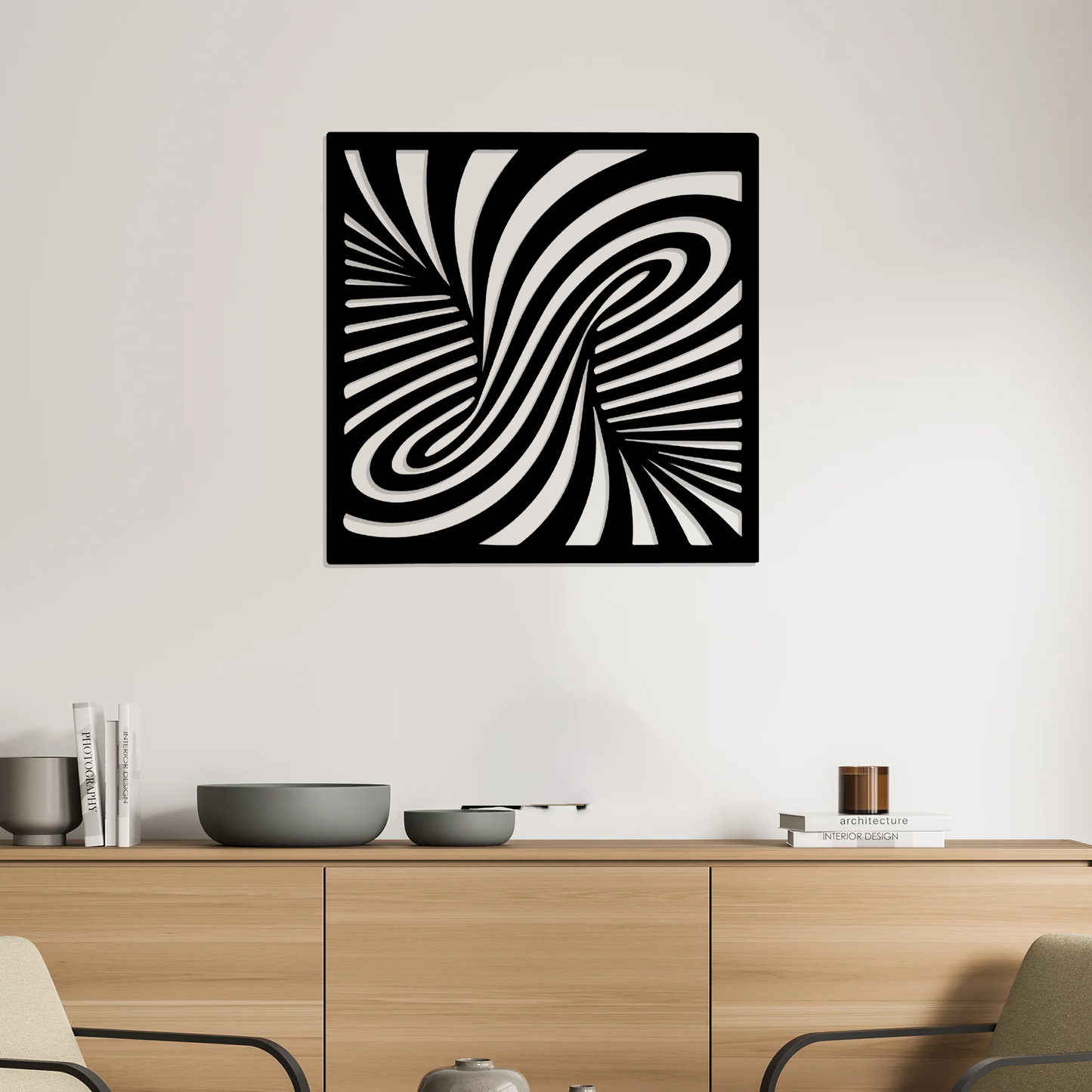 Dynamic Swirl Wall Art