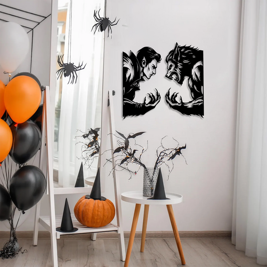 Vampire v Werewolf Wall Art