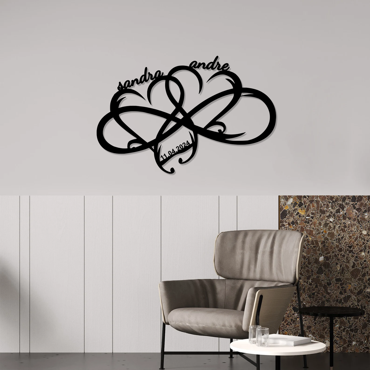 Infinity Hearts Wall Art