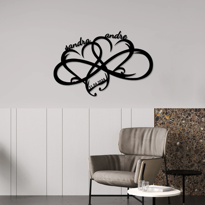 Infinity Hearts Wall Art