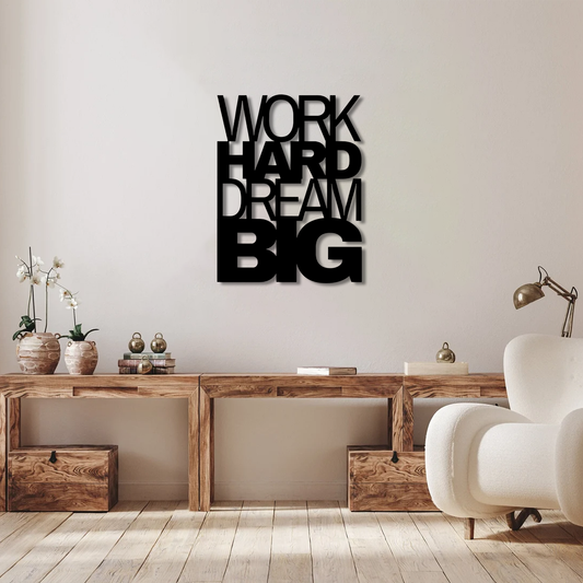 Work Hard Dream Big Wall Art
