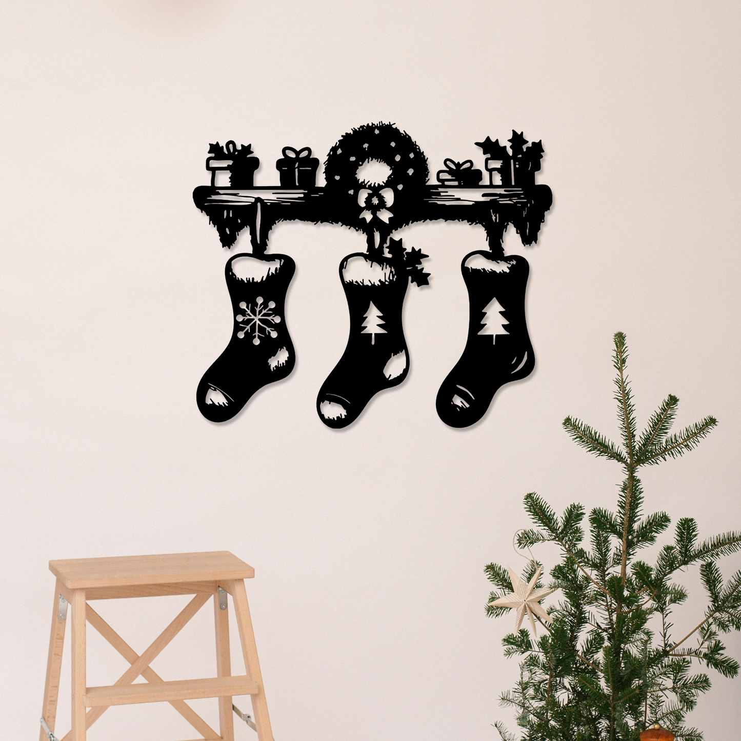 Christmas Stockings Wall Art