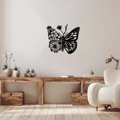 Floral Butterfly Wall Art