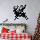 Santa on Reindeer Wall Art