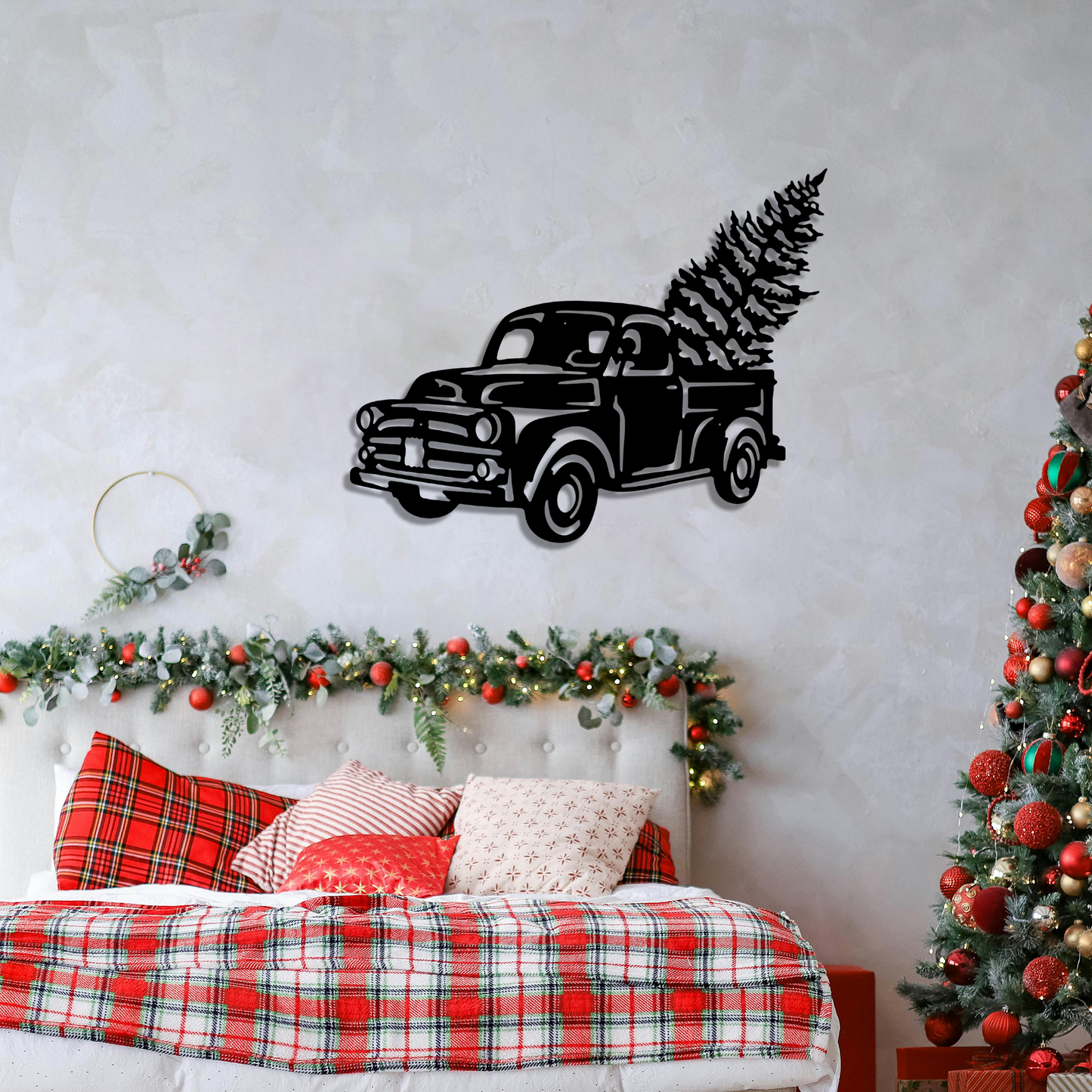 Christmas Truck Wall Art