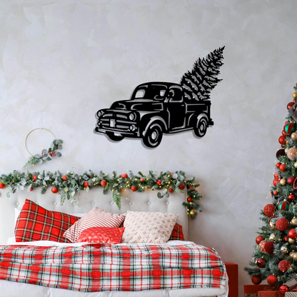 Christmas Truck Wall Art