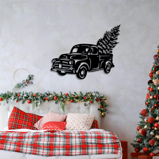 Christmas Truck Wall Art