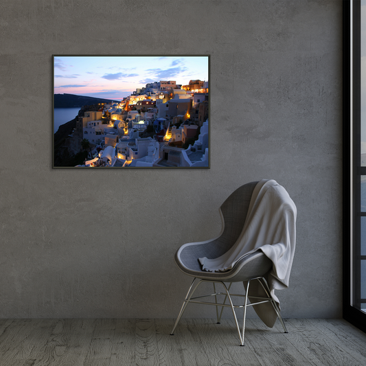 Cliffside Serenity Framed Print