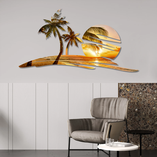 Sunset Beach Printed Wall Art