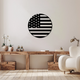 American Flag Circle Wall Art