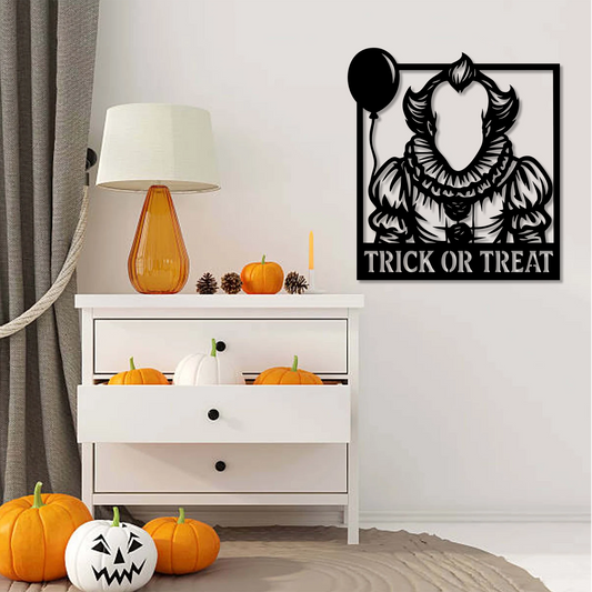 Eerie Clown Wall Art