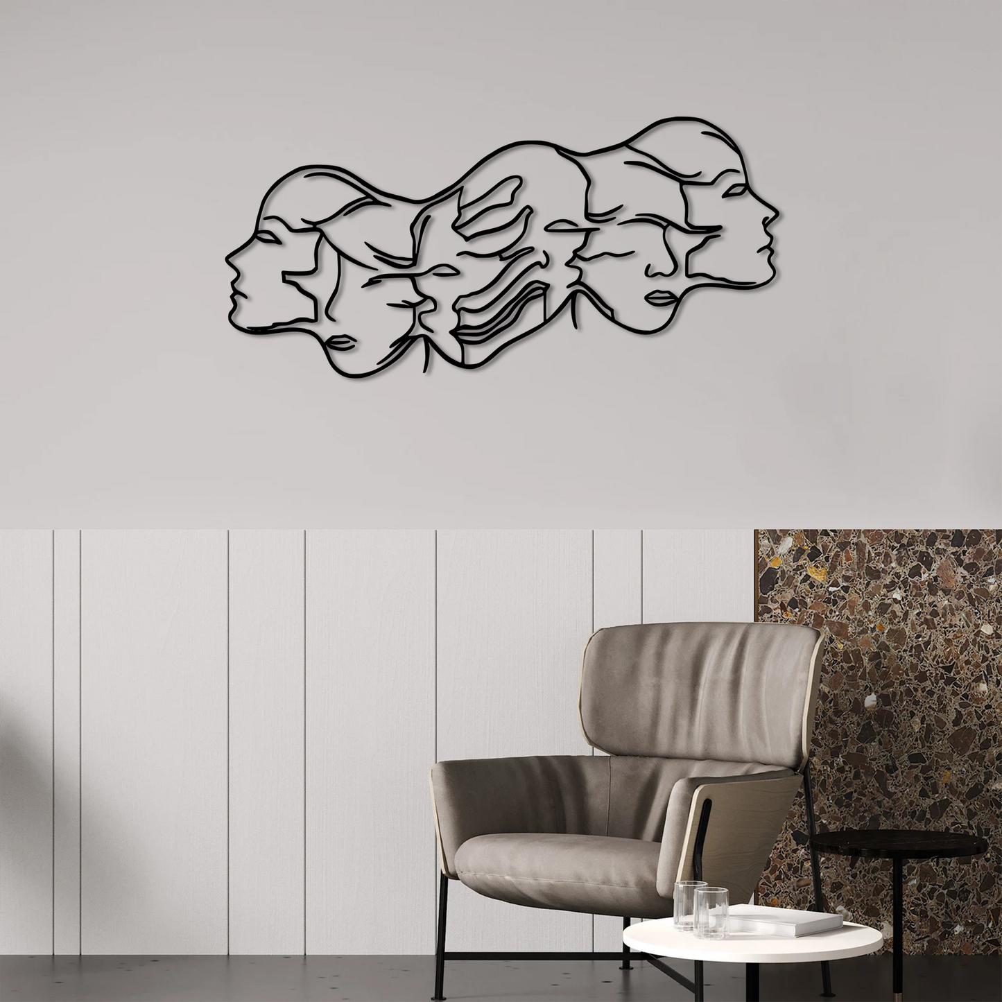 Fluid Faces Wall Art