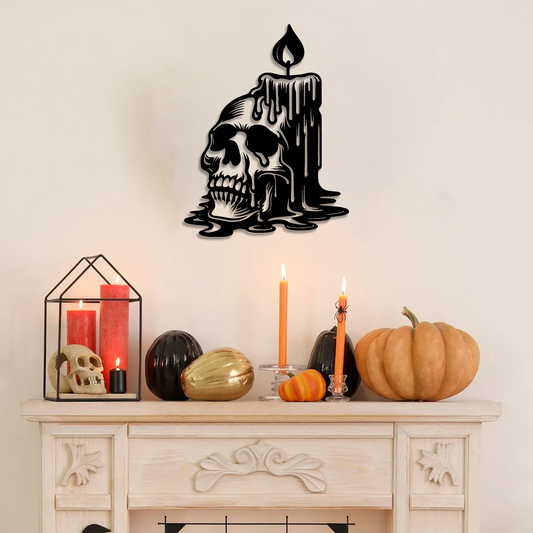 Melting Skull Wall Art