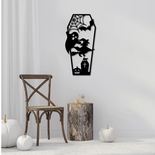 Spooky Coffin Wall Art