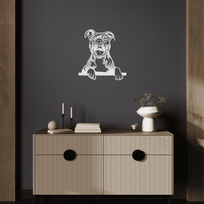Friendly Pitbull Wall Art