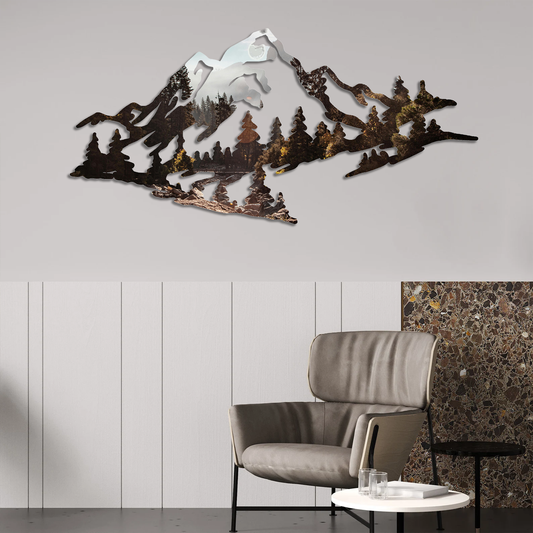 Yosemite Mountain Peaks Printed Wall Art