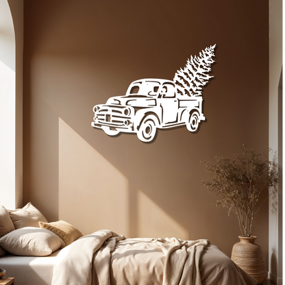 Christmas Truck Wall Art