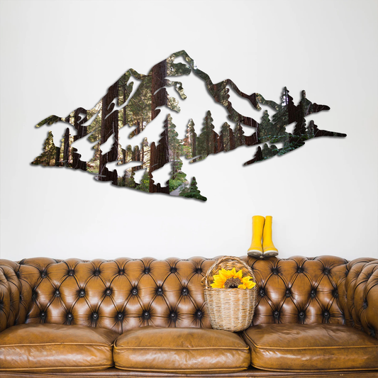 Redwood Mountain Peaks Printed Wall Art