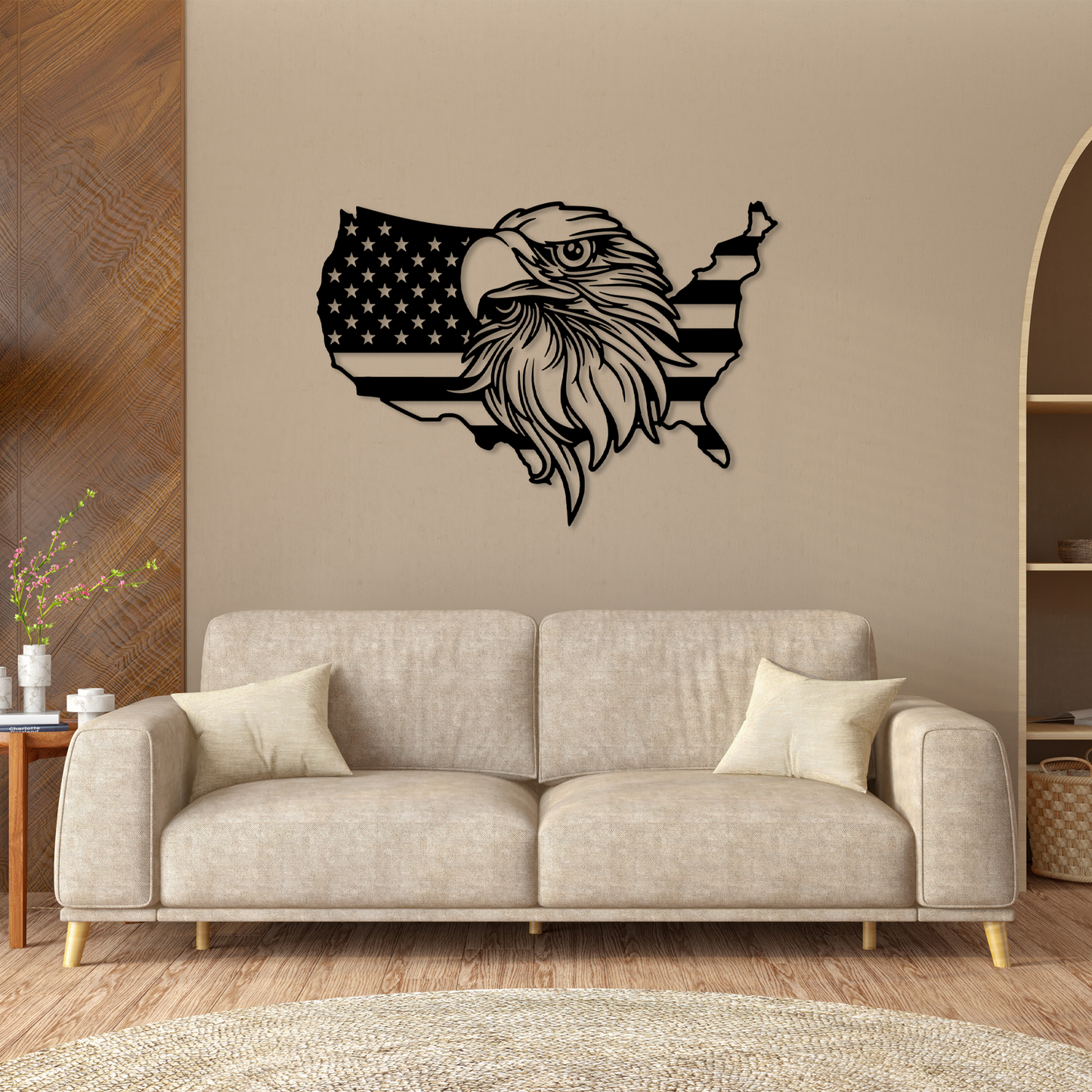 American Flag Eagle Wall Art