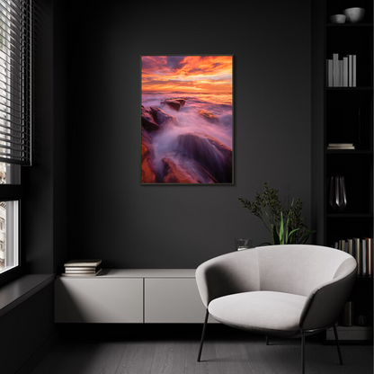 Dusk Flow Framed Print