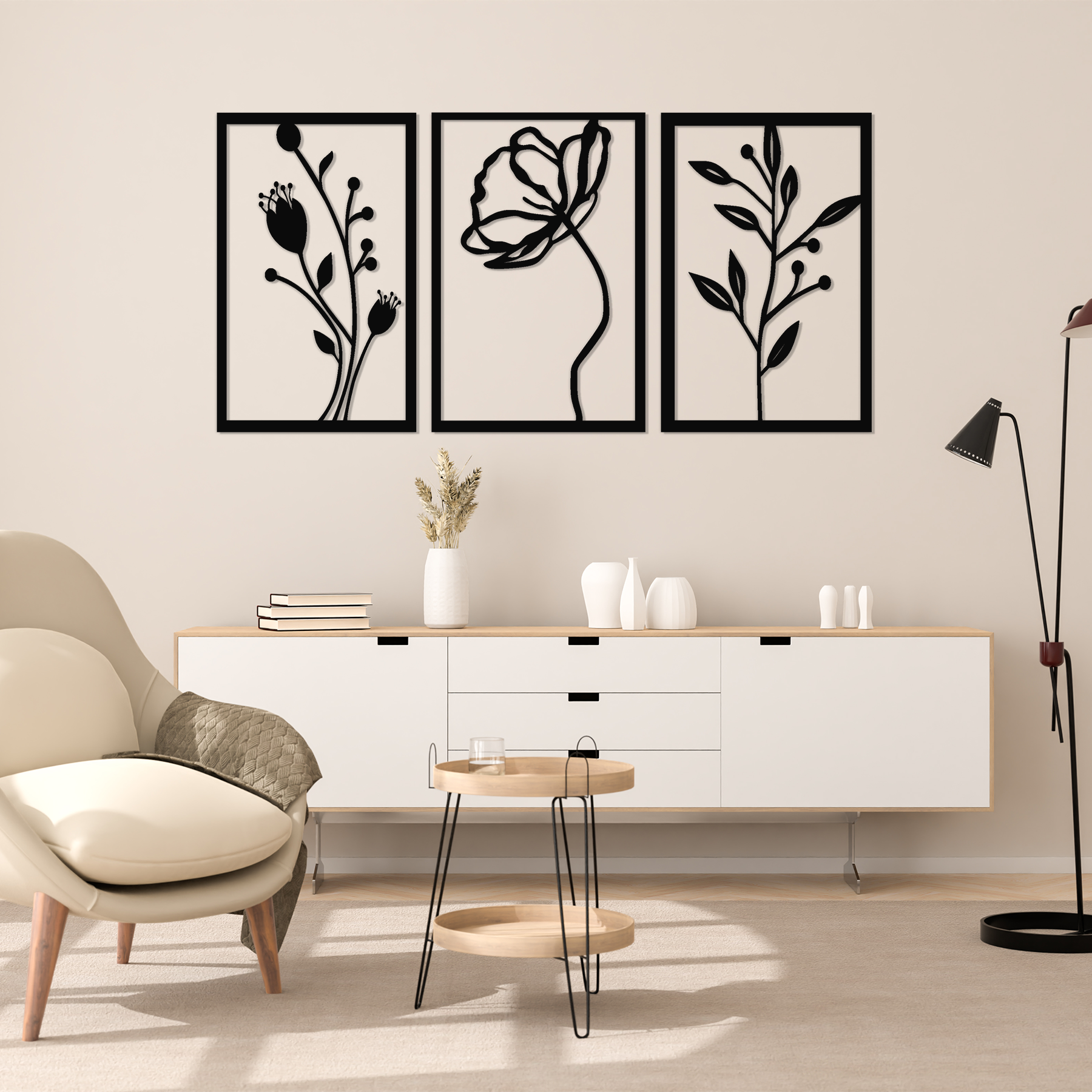 Timeless Botanicals - 3 Piece Wall Art – Elyseart