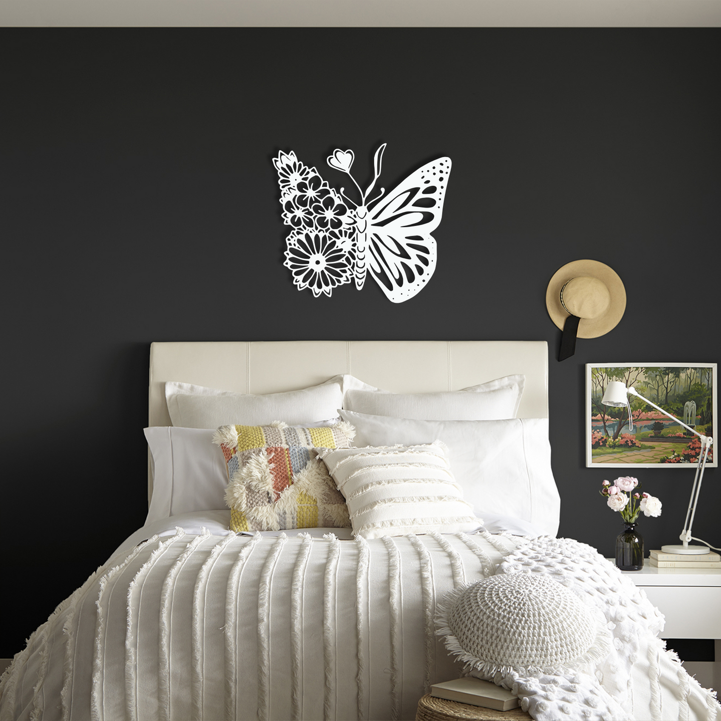Floral Butterfly Wall Art