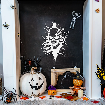 Peeking Skull Wall Art