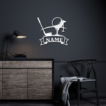 Custom Golf Plaque Wall Art