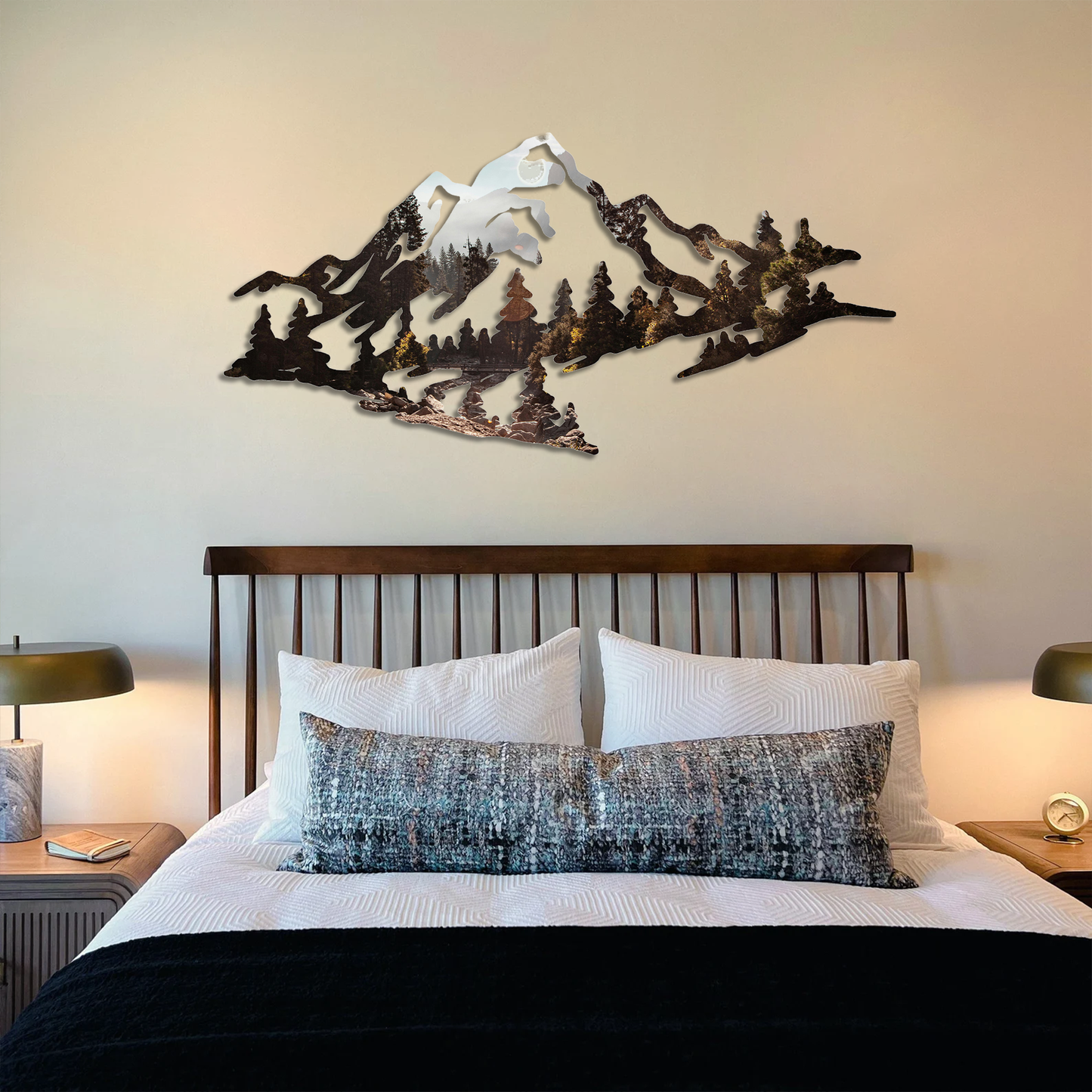 Yosemite Mountain Peaks Printed Wall Art