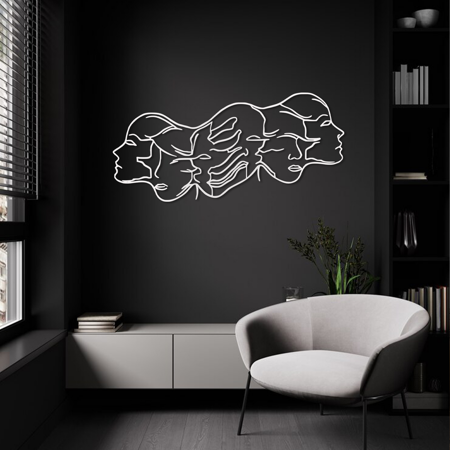 Fluid Faces Wall Art