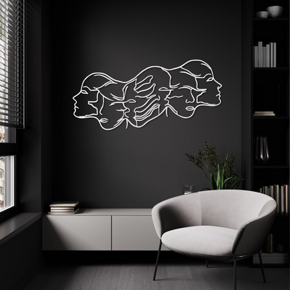 Fluid Faces Wall Art