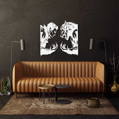 Vampire v Werewolf Wall Art