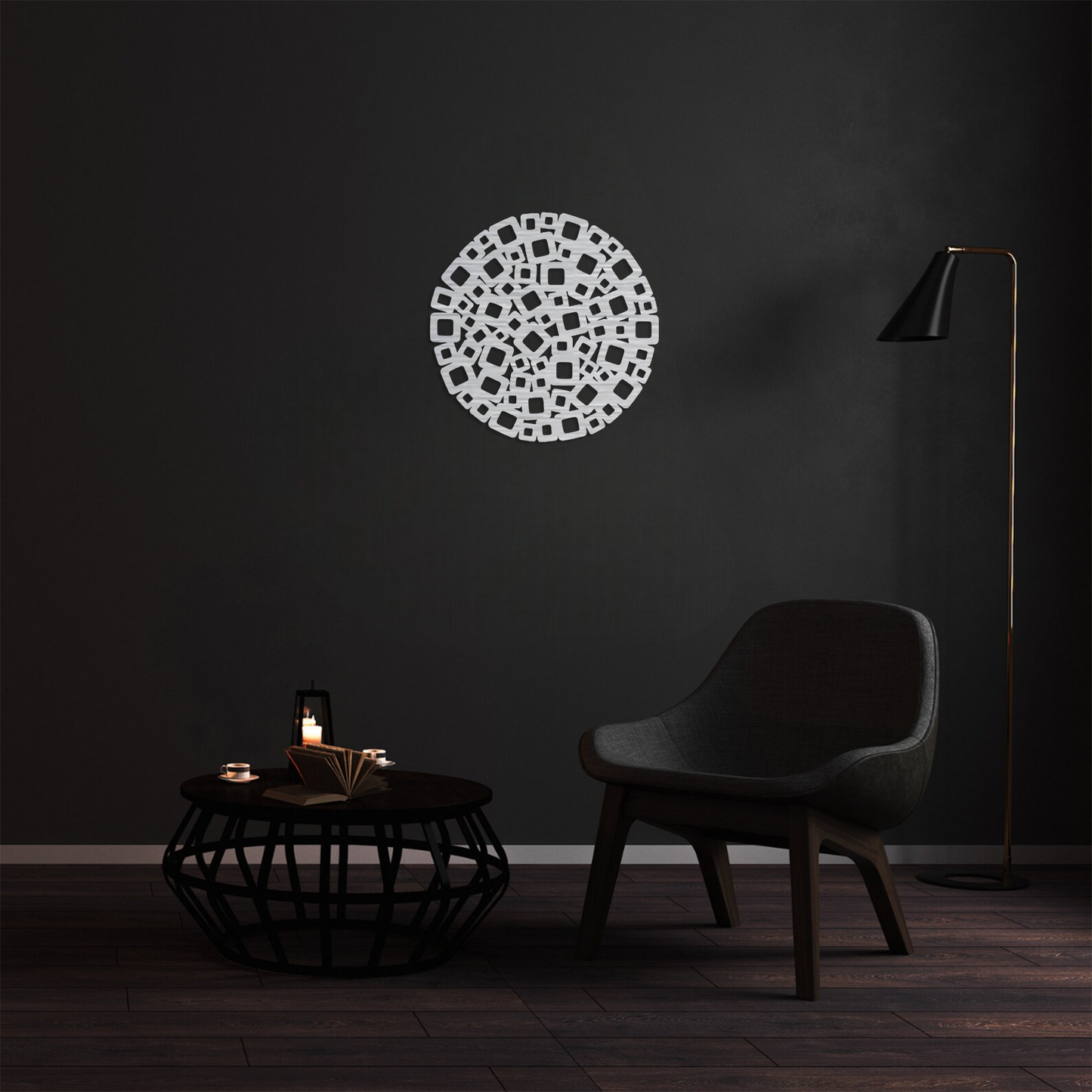 Pixel Orbit Wall Art