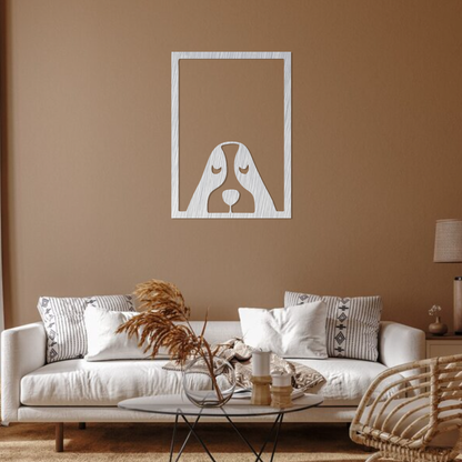 Peeking Dog Wall Art