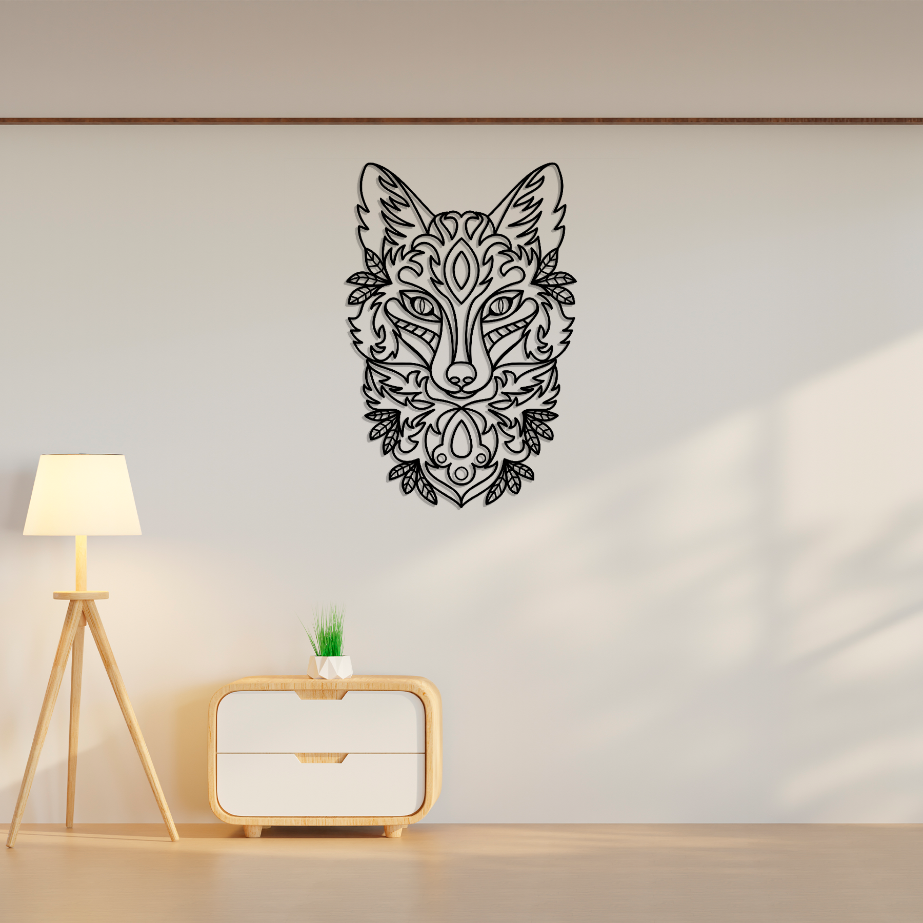 Unic Wolf Runic Wolf Wall Art – Elyseart