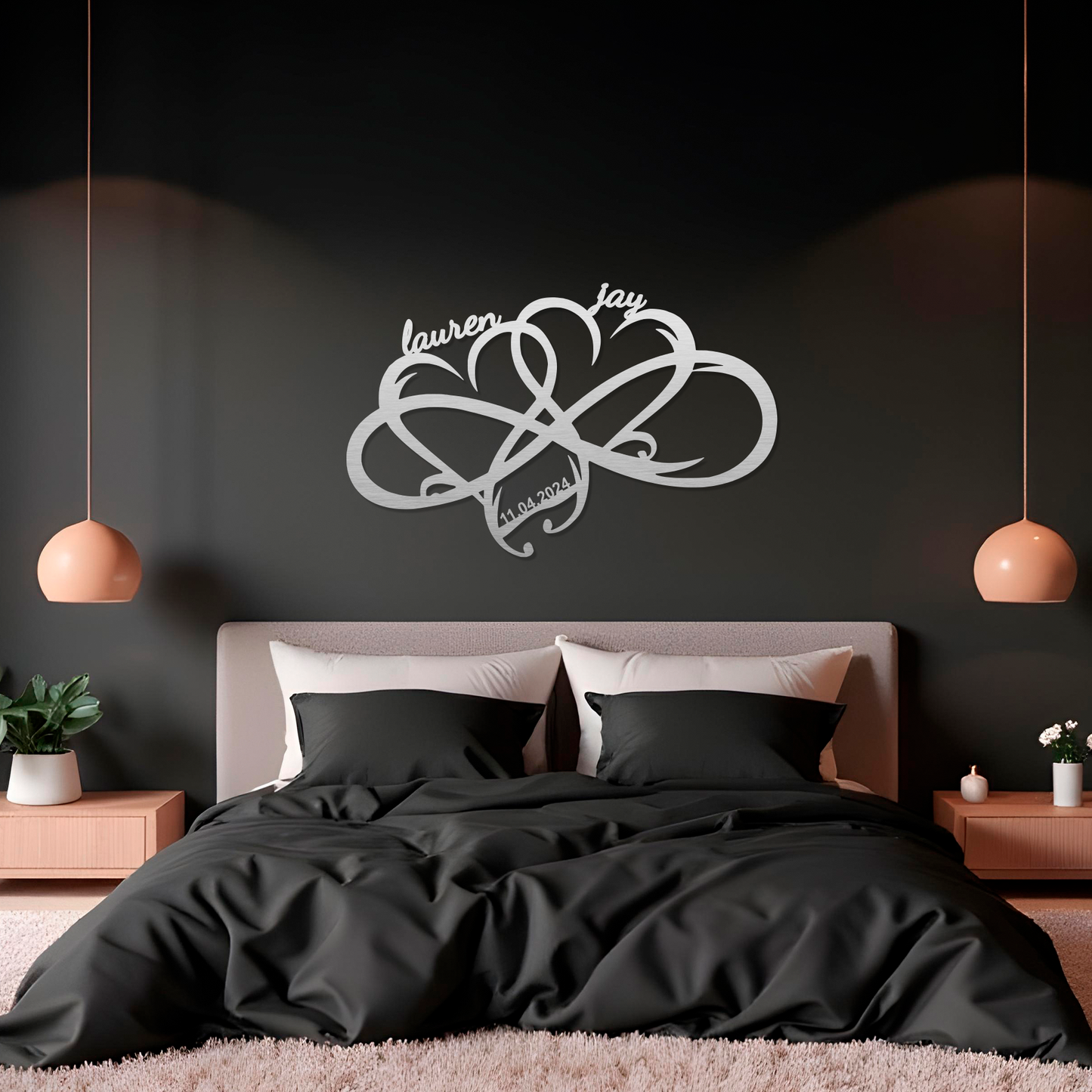Infinity Hearts Wall Art